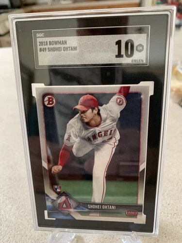 2018 bowman  shohei ohtani rookie Card SGC 10 MVP Dual Role Triple Crown ?