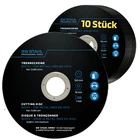SW Steel 82317L 10 Piece Cutting Discs 100 x 1.0 x 16mm for Metal Stainless Steel