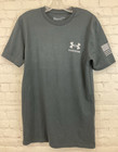 Under Armour 1374728 Men's HEATGEAR FREEDOM T-Shirt Black Grey S Small