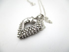 Kay Jeweler's Sterling Silver 35 Diamond Heart Pendant Necklace 18"in Box [N125] — photo 7