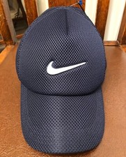 Nike Sample Navy Blue Mesh Snapback Hat Cap - Child's S/M - NWOT