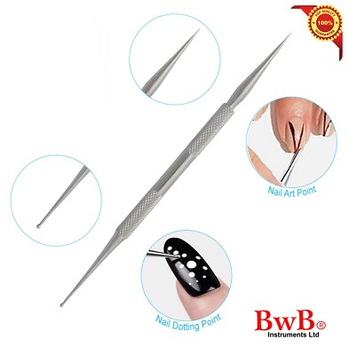 Nail Art Dotting Tool NEEDLE & DOTTER Double Ended Manicure NAIL Paint Designing