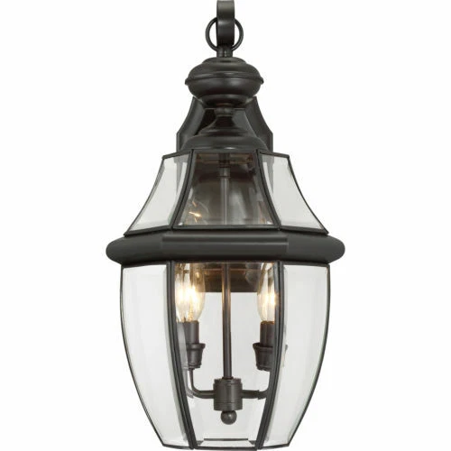 Quoizel NY8317Z Newbury 2-Light Outdoor Wall Lantern, Medici Bronze - 2 Pack - Picture 3 of 4
