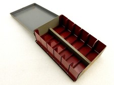 Kodaslide 12 Compartment File Box, 35mm Film Slide Storage, All Metal, Vintage