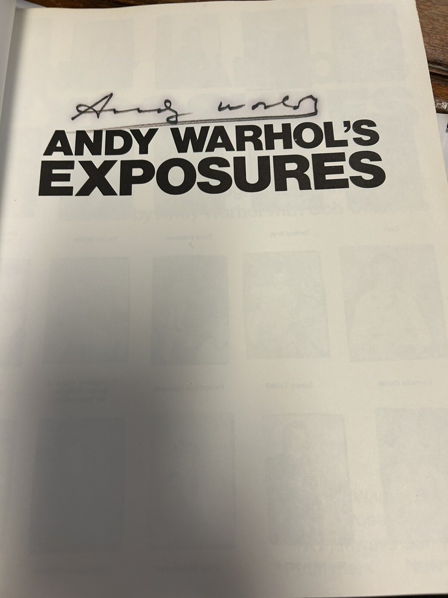 SIGNED ANDY WARHOL 1ST EXPOSURES | eBay