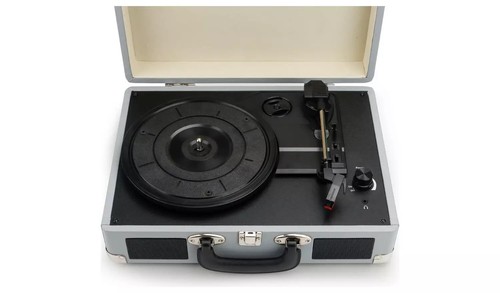 NEW, Bush KTS-601 Classic Turntable Retro Portable Case Record Amplifier Player - Picture 3 of 24