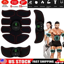 EMS Abs Stimulator Muscle Abdominal Toner Trainer Belt Fitness Workout Equipment