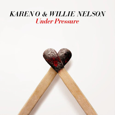 #ad Karen O amp; Willie Nelson Under Pressure Vinyl Record $15.95
