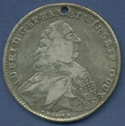 Würzburg Diocese Thaler 1765 Adam Friedrich von Seinsheim, VF Punched (m6886)