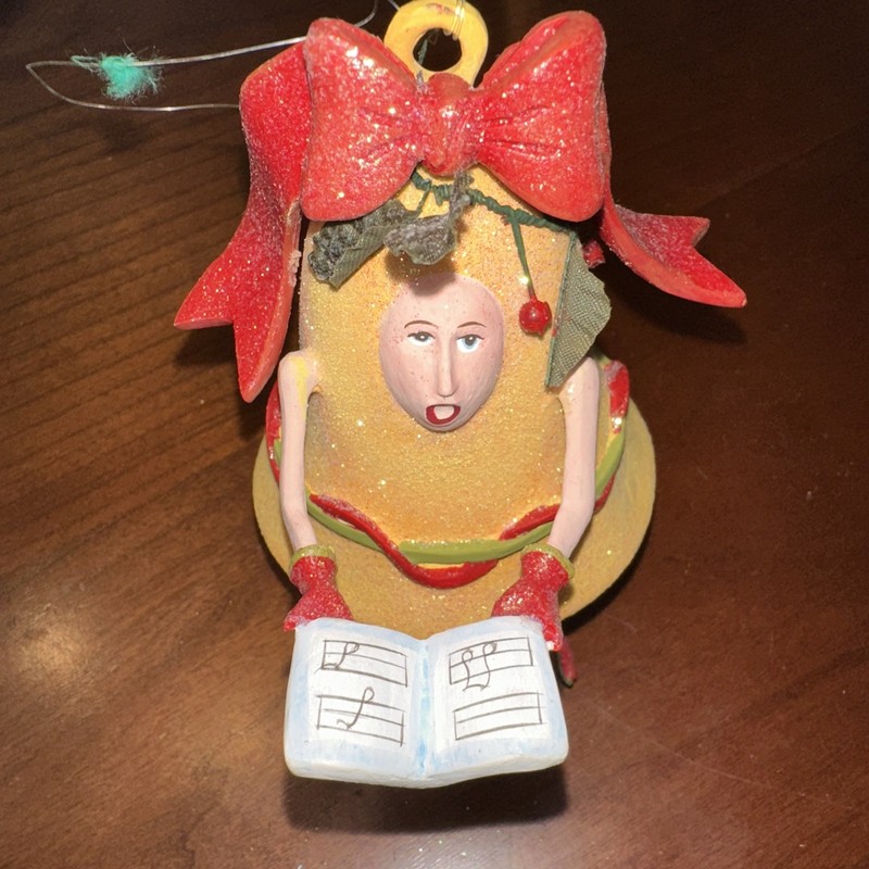 NWT Christmas Krinkles Department 56 Bell Book Ornament