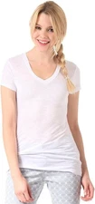 Ocean & Earth Ladies T-Shirt Ladies Elementary Tea, White, 8, CLTS03113