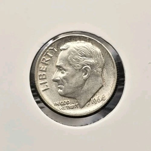 1964-P Roosevelt Dime 90% Silver US Mint Philadelphia