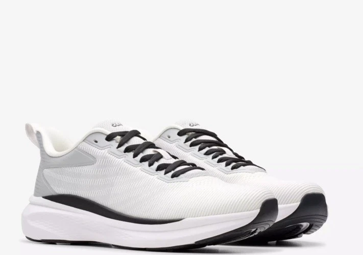 Clarks Sprint Lace Men’s White Textile Sports Trainers Uk Size 10 G EUR 44.5.