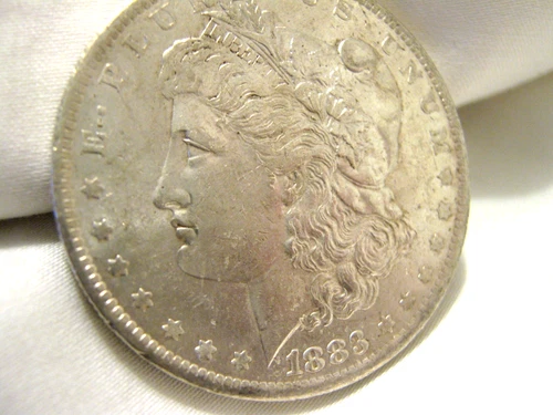 1883 O Morgan silver dollar,  AU condition++   (New Orleans) shows crisp & clear