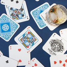 Suck UK Beer Mat Playing Cards – 52 Card Deck + 2 Jokers, Drink Marker Set