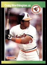 1989 Donruss Craig Worthington Rookie Baltimore Orioles #569