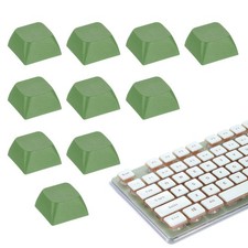 10Pcs XDA Profile Keycap Set PBT Mechanical Numeric Keypads, Dark Green