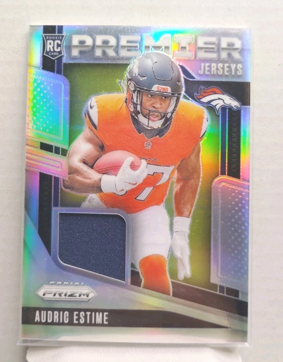 Audric Estime Panini Prizm Premier Jerseys #PJAEE Base