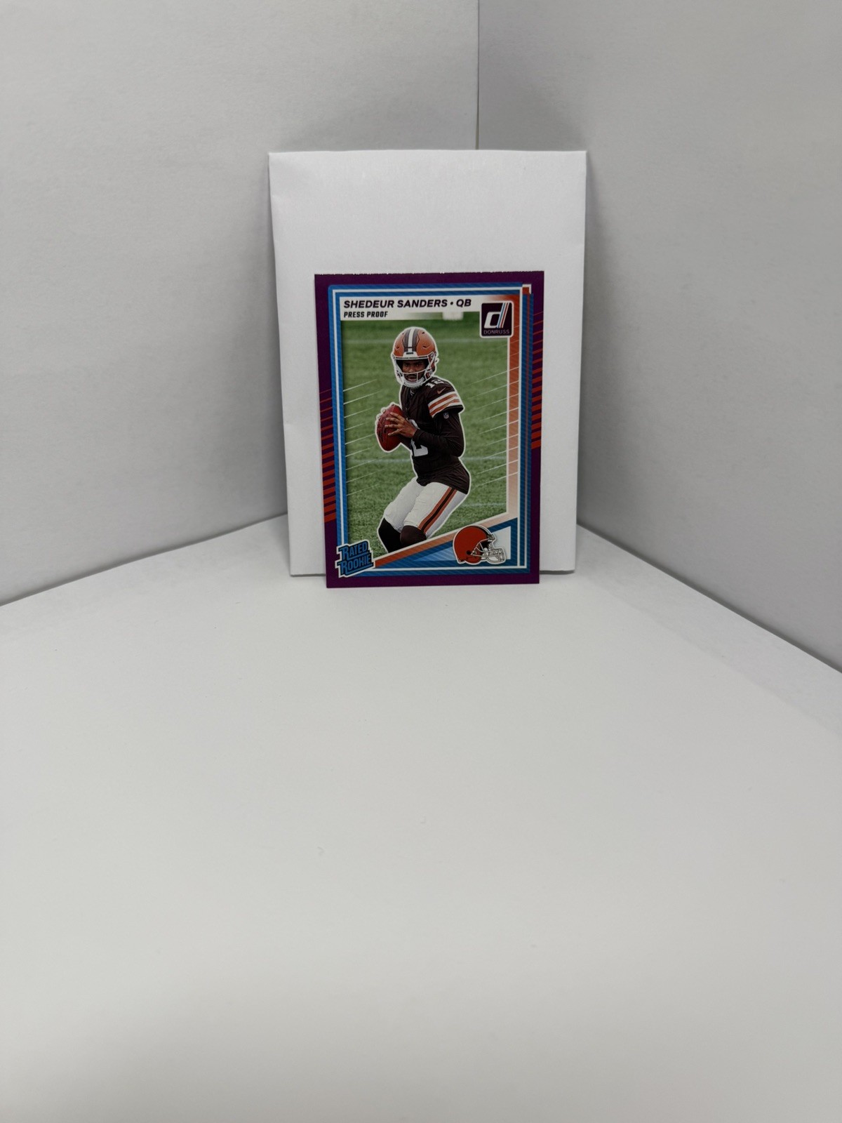 2025 Panini Donruss - Rated Rookie Shedeur Sanders #306 Purple Press Proof (RC)