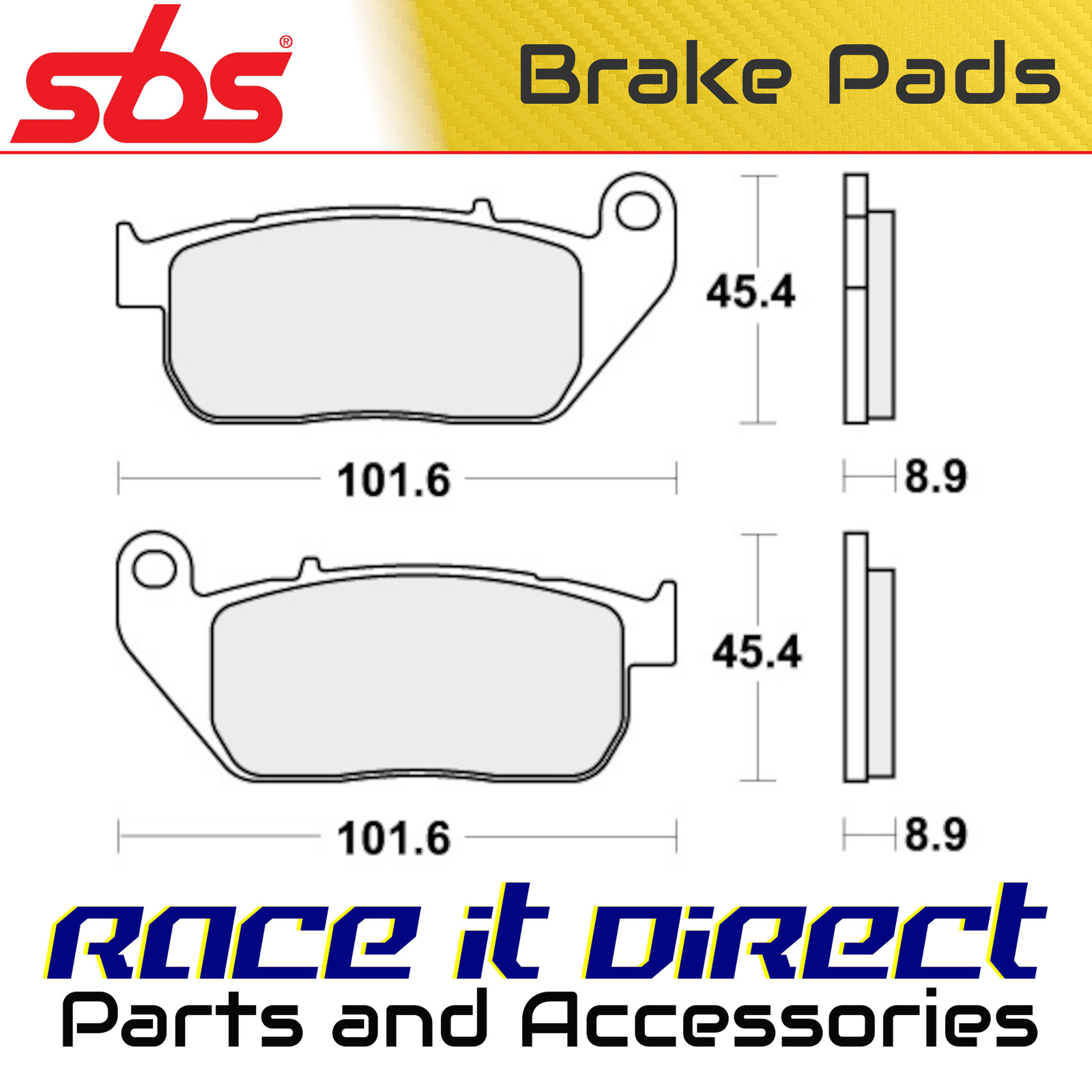 Brake Pads for HARLEY SPORTSTER 883 IRON XL 2009-2012 Front V-Twin SBS