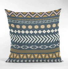 Decorative Tribal Pillow Cover Ethnic Pattern Pillow Cover Boho Home Decor 16x16