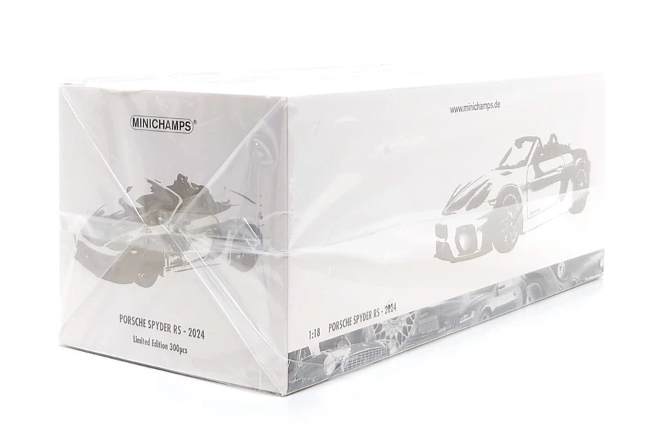 Minichamps 1:18 Porsche 718 Boxster Spyder RS (982) in White / Indigo - Image 2 of 4