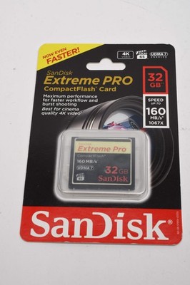 SanDisk 32GB CF Extreme Pro CompactFlash Memory Card 160MB/s UDMA 7