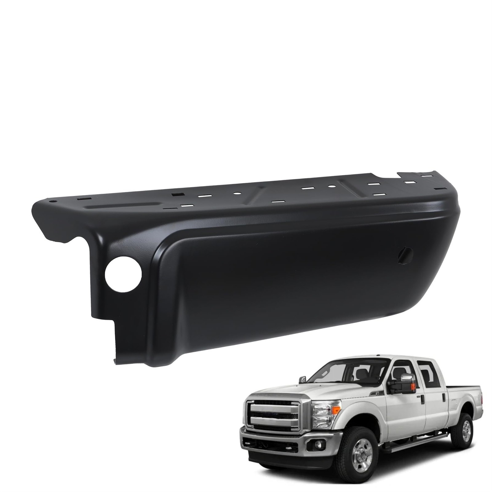Right Rear Bumper End Cap Black for F250 F350 2008-2016 FO1105123