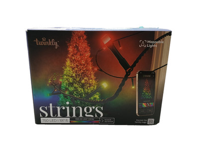 Twinkly 250 RGB LED Smart Lights 65ft | App Controlled & Mappable