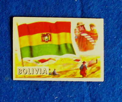 A. & B. C. Chewing Gum, 1959 Flags of the World Collectors Cards, Bolivia, No.10