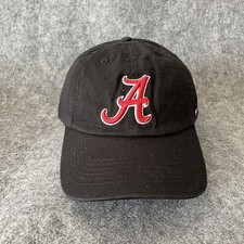 '47 Brand Alabama Crimson Tide Baseball Cap Strapback Black One Size NCAA