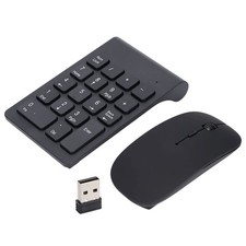 2.4GHz Wireless Number Pad and Combo, Plug and Play USB Keypad with 1200 DPI ...