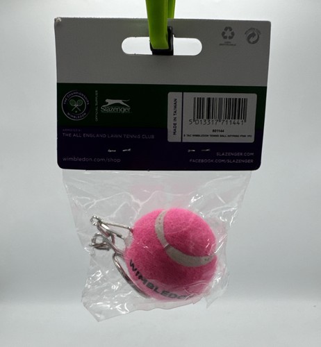 Wimbledon Essentials Mini Tennis Ball Keyring - Pink - 第 3/3 張圖片