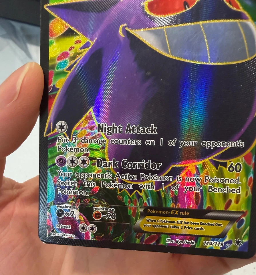 GENGAR EX 2014 Pokemon XY Phantom Forces Ultra Rare Full Art #114/119 - Image 4 of 4