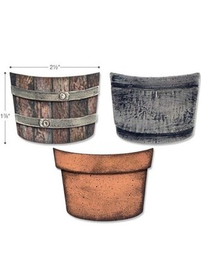 Sizzix Bigz Potted die #664184 Retail $22.99 Cuts Fabric, Tim
