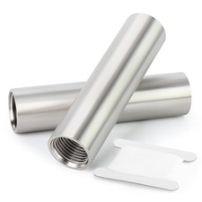 TAISHER 2PCS Stainless Steel Pipe Fittings, 3/8" NPT(Female x Female), Silver 