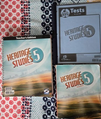 BJU Heritage Studies 5, Third Edition Teacher's Guide With CD, Student Text