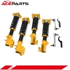 Yellow Coilovers Shock Absorbers Kits For 99-03 Mazda 323/Ford Activa Adj Height
