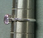 Vintage Sterling Silver Kiddiegem Ring Purple-Pink Stone Friendship — photo 6