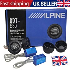 25MM 360W Dome Balanced Car Stereo Speaker Audio Tweeter Crossove, ALPINE DDTS30
