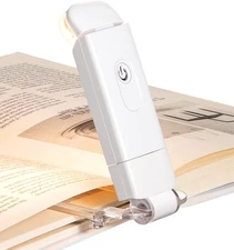 DEWENWILS Book Reading Light, Rechargeable Booklight for Reading at Night, Clip 