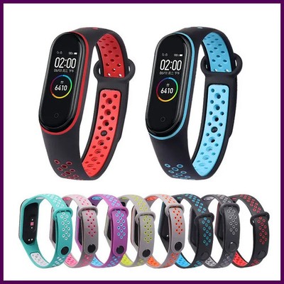 Breathable Strap For Xiaomi Mi Band 3 4 5 6 7 Smart Watch Wrist M3 M4