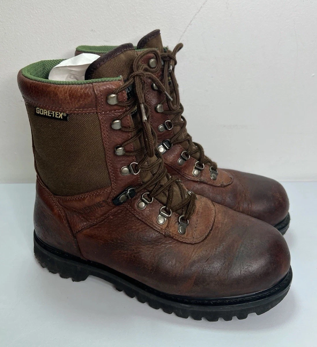 Wolverine Gore-Tex Brown Leather Work Hunting Boot Mens Size  display picture 2