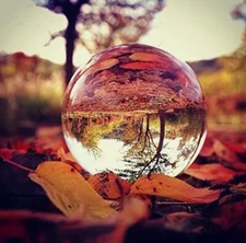 40-100mm Clear Glass Crystal Ball Healing Sphere Photography Photo Decor Gifts