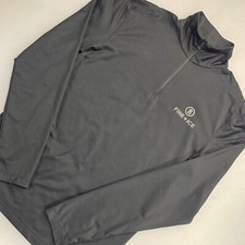 Bogner Fire  Ice Mens 1/4 Zip Active Performance Golf Pullover Top Size L Black