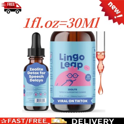 Lingo Leap Children'sDrops - Zeolite Detox forSpeech Delays Therapy - 30ml-