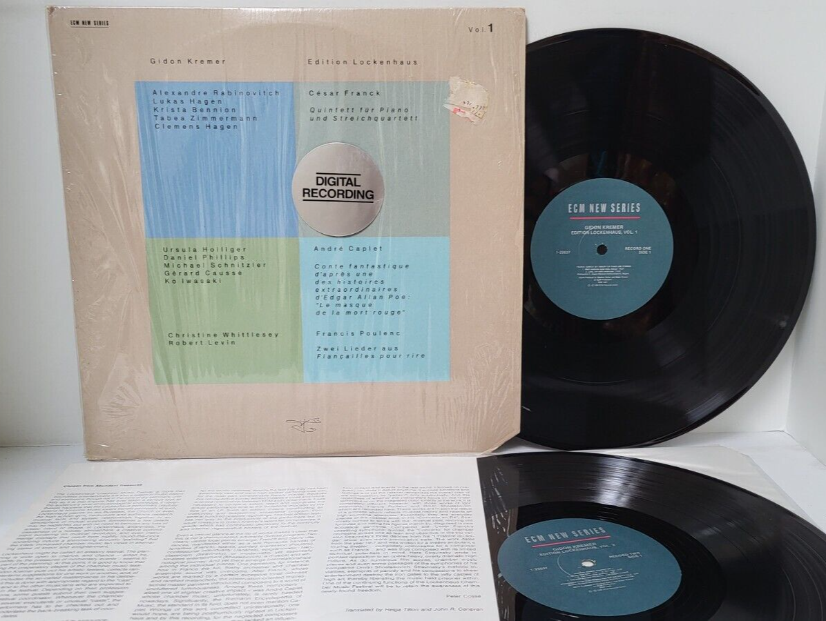 GIDON KREMER violin LOCKENHAUS Vol 1 & 2 2xLP in SHRINK ECM -Play