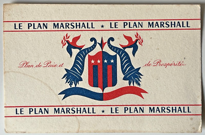 Rare BUVARD - The Marshall Plan - Peace and Prosperity Plan - 20x13cm