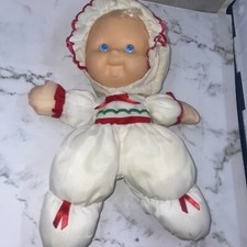 Vintage 1991 Fisher Price Puffalumps Kids Blue Eyes Soft Doll Christmas