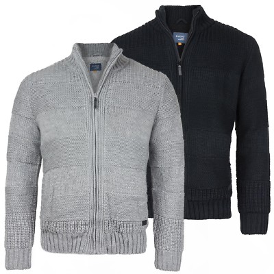 Patchwork Herren Strickjacke Mit Fell GefÃ¼ttert BLEND Herren